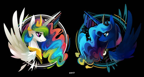 Celestia and Luna