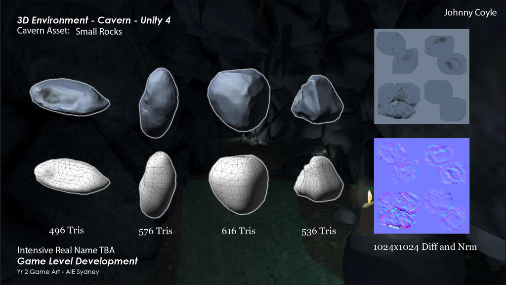 Level 1 Rocks CaveLevel SmallRocks by JohnnyCoyle3D on DeviantArt