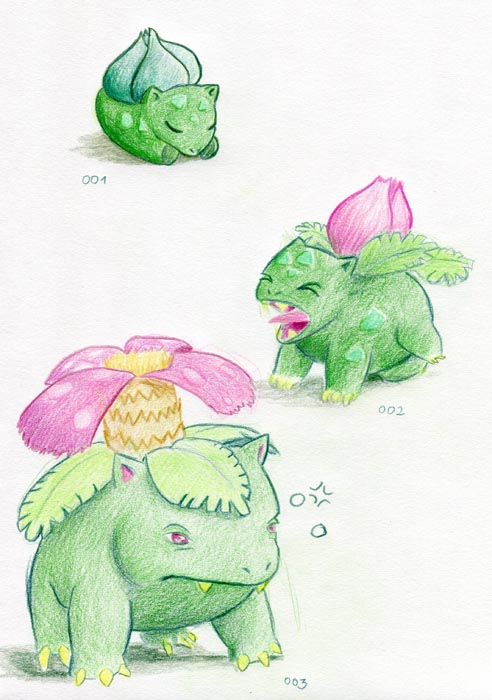 Sleepy Bulbasaur Family