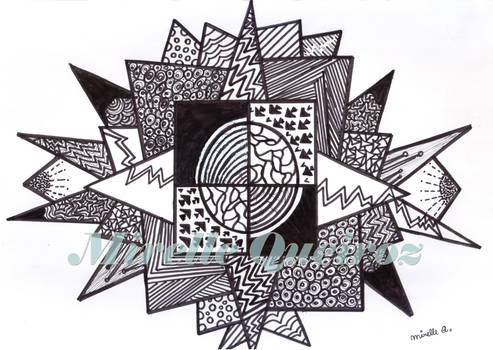 Zentangle Black And White