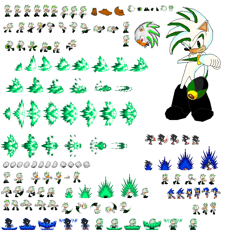 Sonic sprites by superdarkshadic on DeviantArt