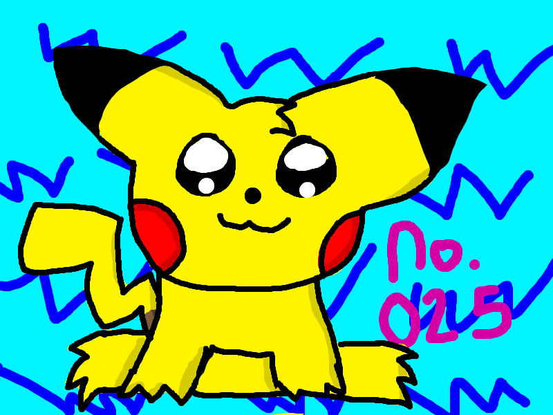 No. 025 Pikachu by KrisPikachu on DeviantArt
