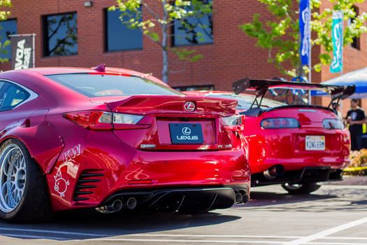 Rocket Bunny RC F plus Supra Rear Shot