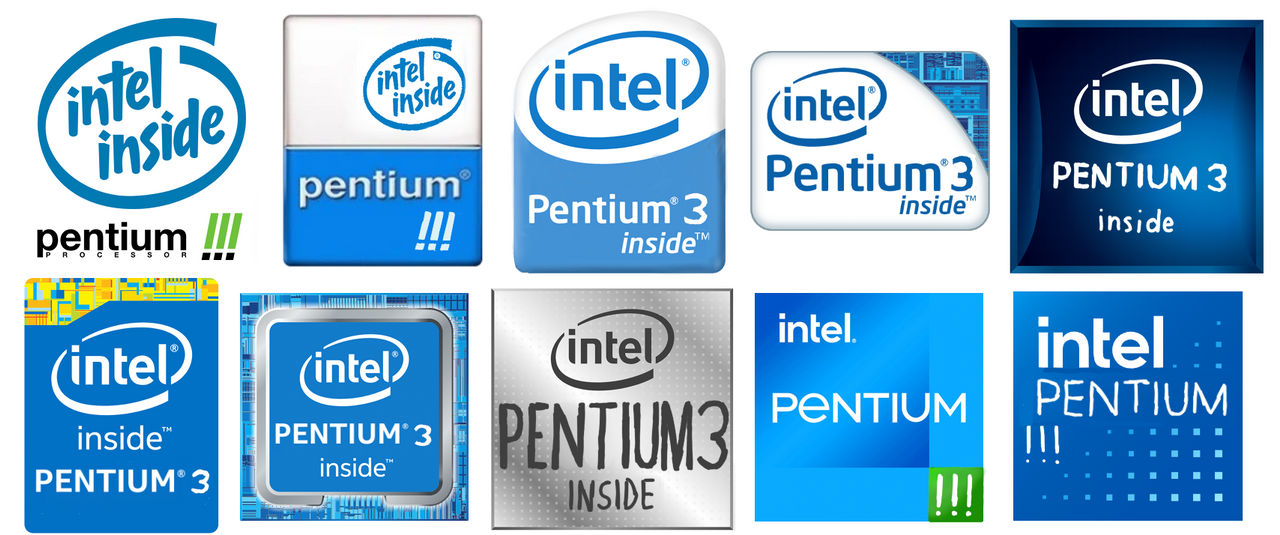 all logos of Intel Pentium 3 by AdasSrak on DeviantArt
