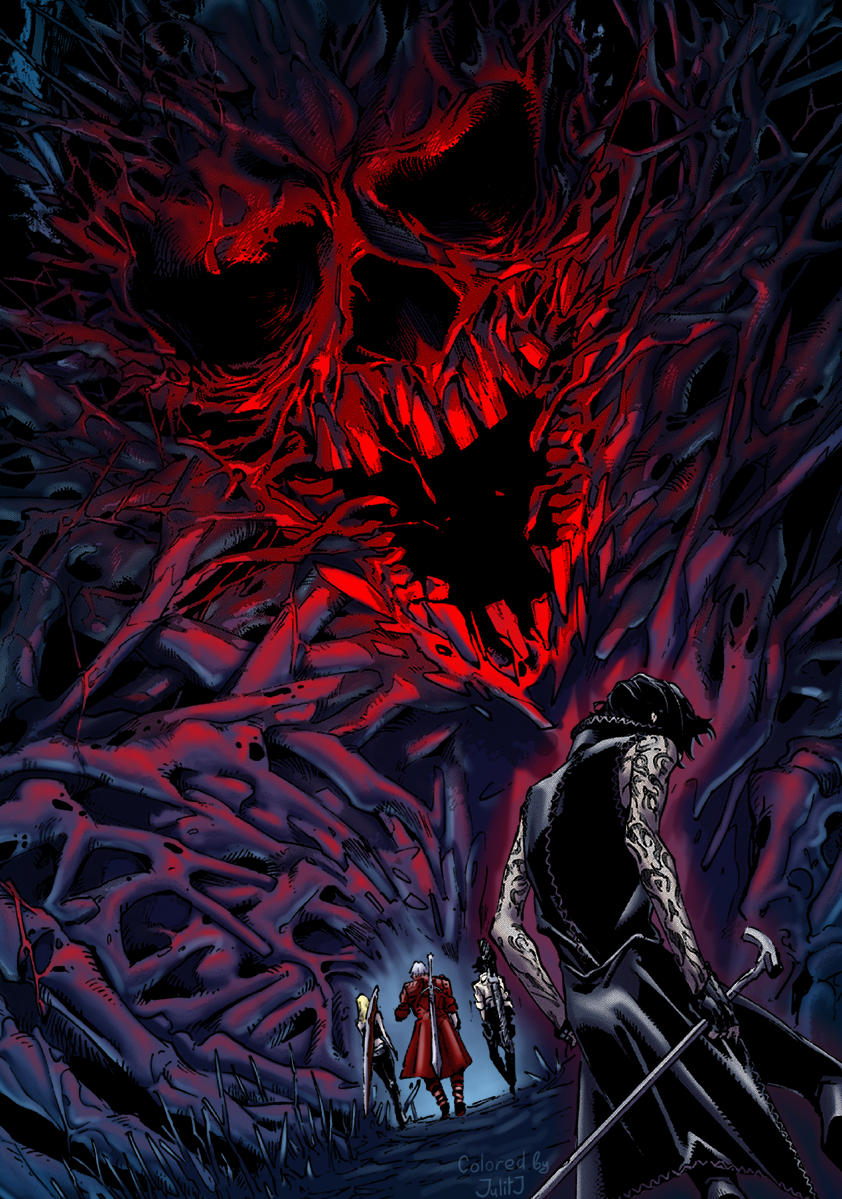 I coloured some DmC 5 manga art : r/DevilMayCry