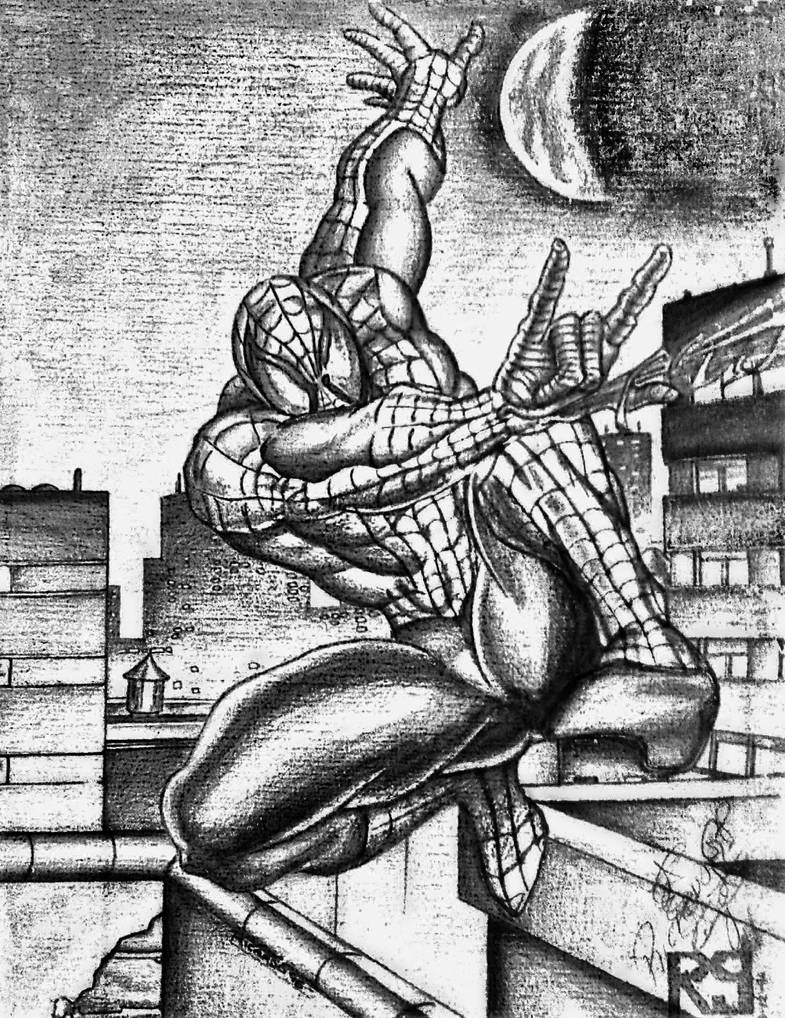 Spiderman lapiz by richarkh on DeviantArt