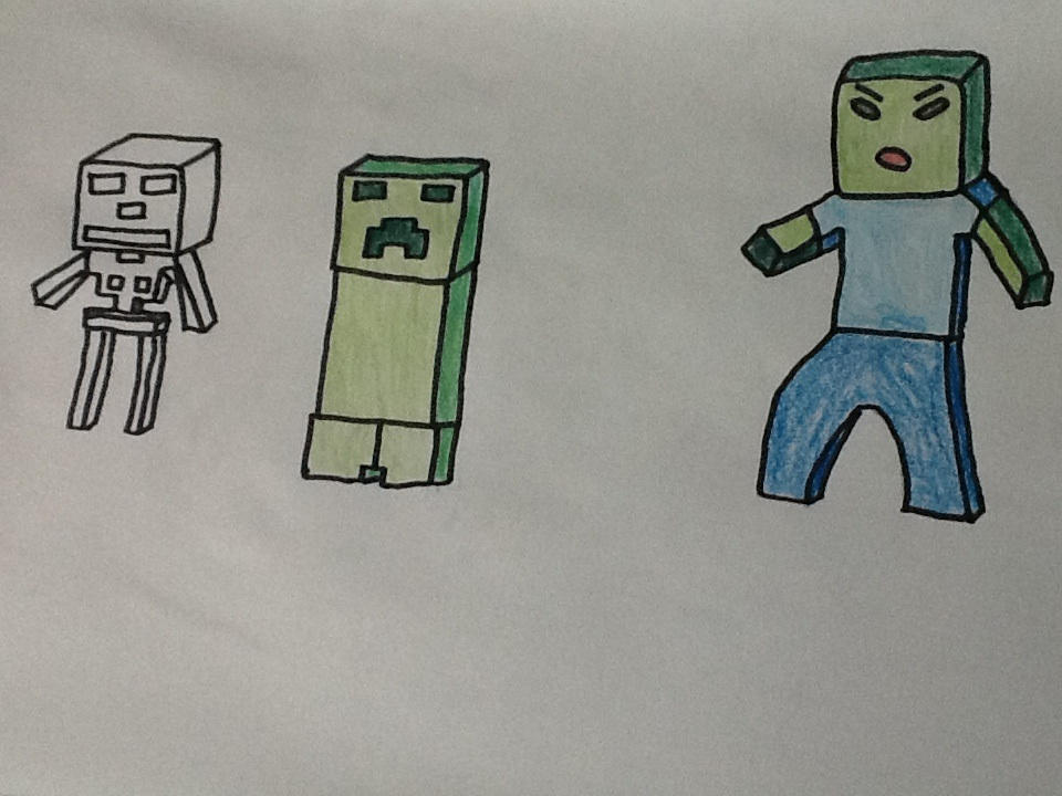 Basic Minecraft mobs by MrDerpinson on DeviantArt