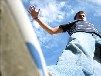 Stepping On A Leaf