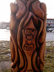 carved message