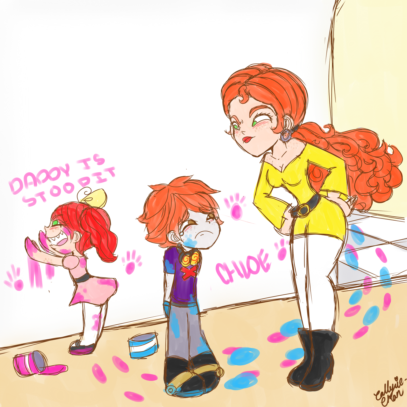 Princess Prinack Paint Trouble by PrincessCallyie on DeviantArt