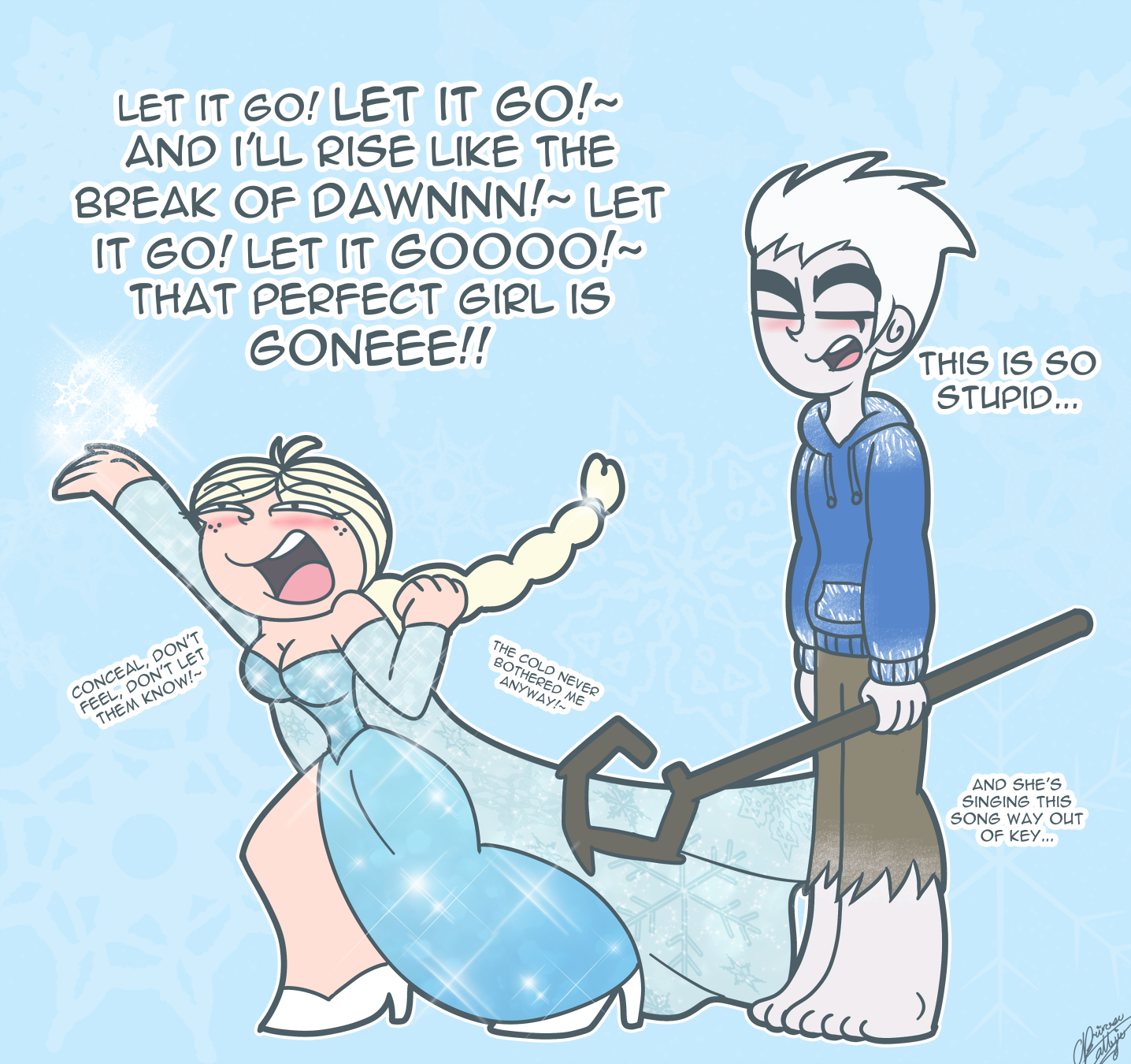Princess Prinack Prinack Cosplays As Jelsa by PrincessCallyie on DeviantArt