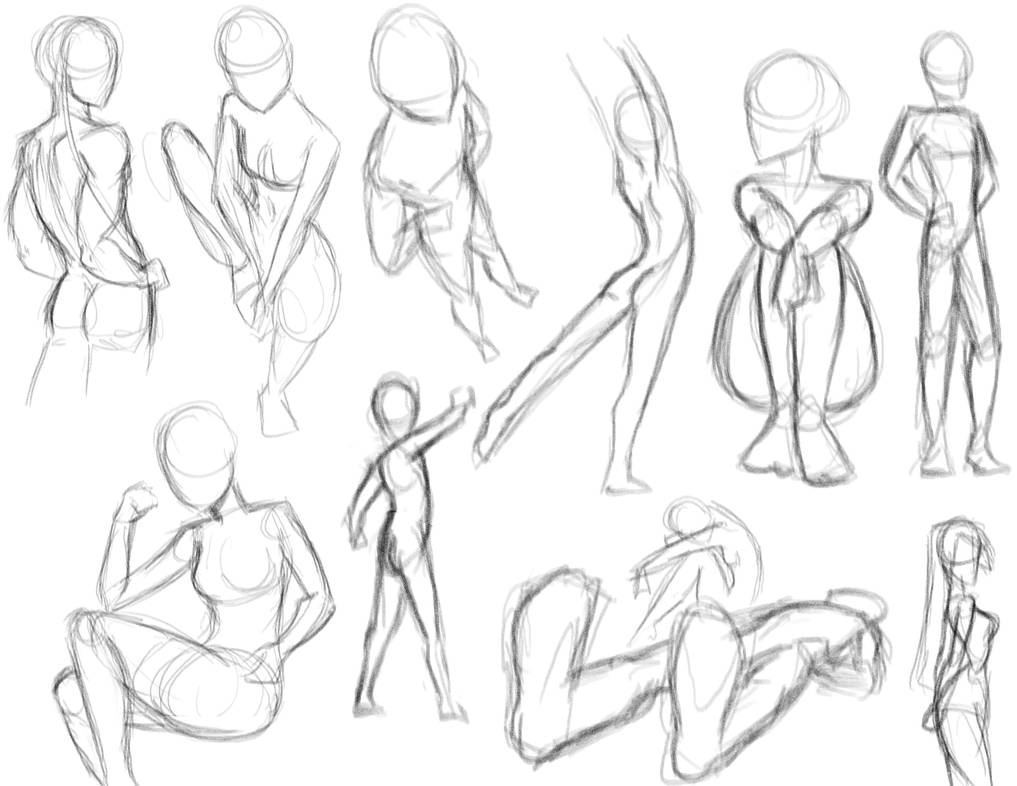 Random Poses Random Poses 1 by kra on DeviantArt