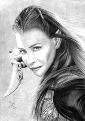 Tauriel (The Hobbit) - Desenho Realista