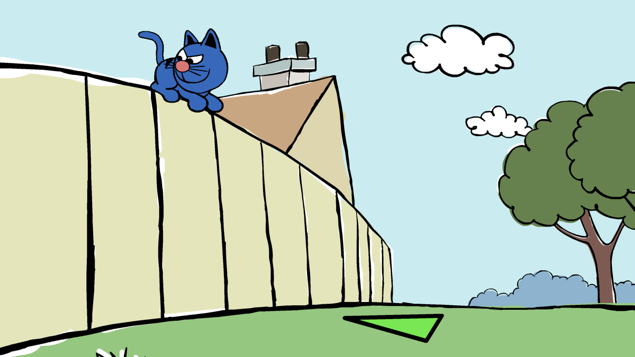 Triangle Tom Tom knocked down a triangle by TomTheCat5 on DeviantArt