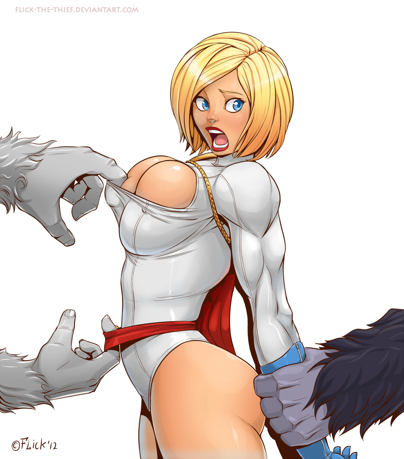 Powergirl vs Gorillas