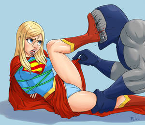 Supergirl and Darkseid