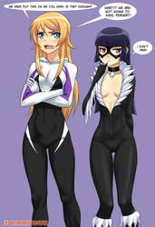 Spider-Kirino and Black Neko