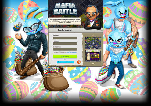 MafiaBattle Web Background 11 Easter Bunnies