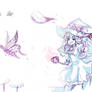 Fire Witch Uncolored Outline