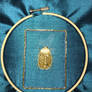 Goldwork Scarab with Sheen