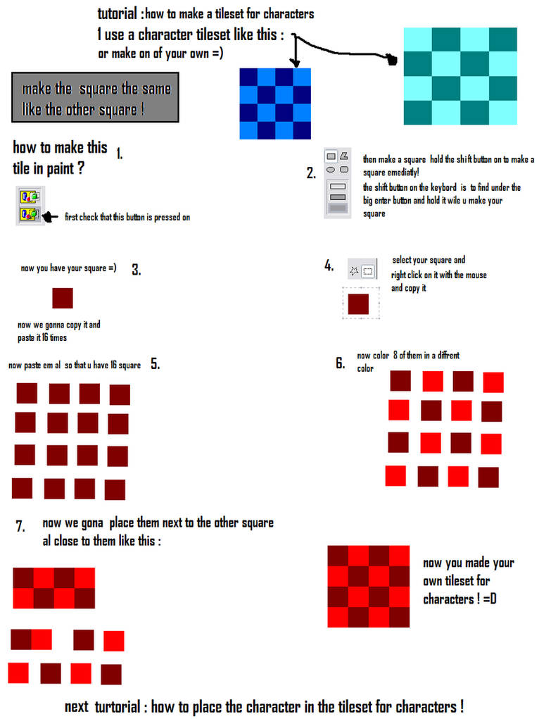 tutorial character tileset by twinlightownz on DeviantArt