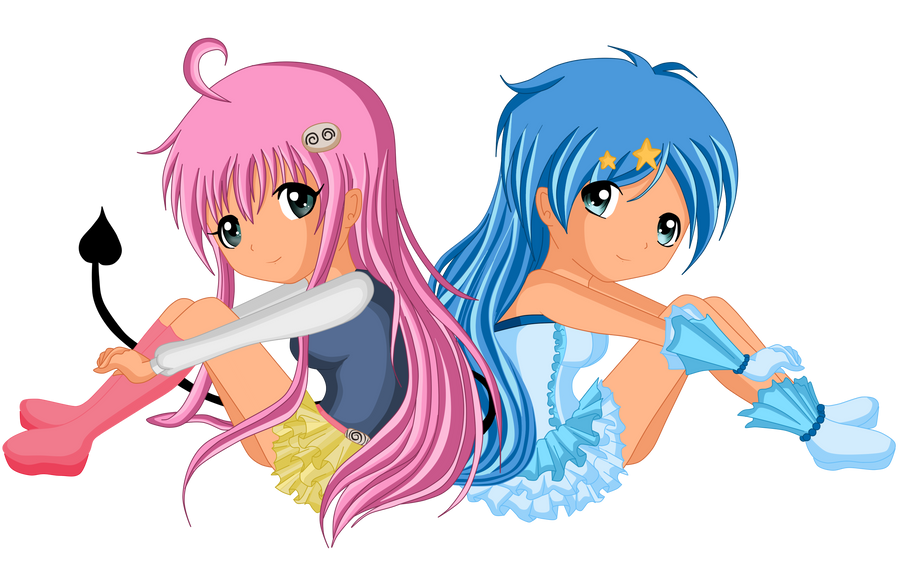 Lala And Hanon cute anime girls