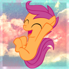 Jumping Scootaloo avatar.