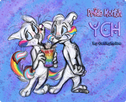 Pride Month YCH: Rainbow Cocktail [CLOSED]