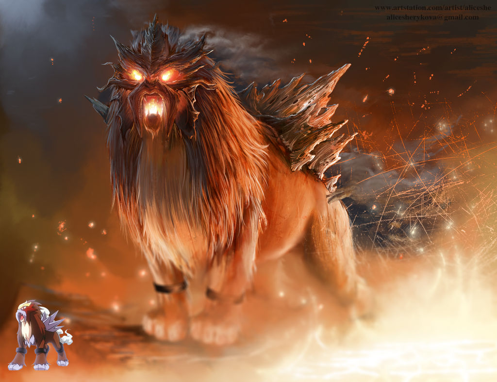 Entei by AliceSad on DeviantArt