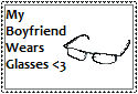 Boyfriend Wears Glasses Stamp by YourLocalDruid