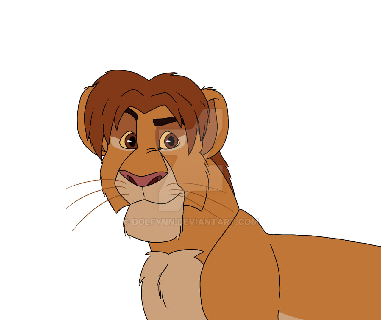 Teen Simba by DolFynn on DeviantArt