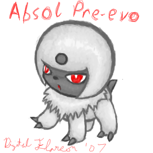 Unnamed Absol Preevo by DigitalFlareon