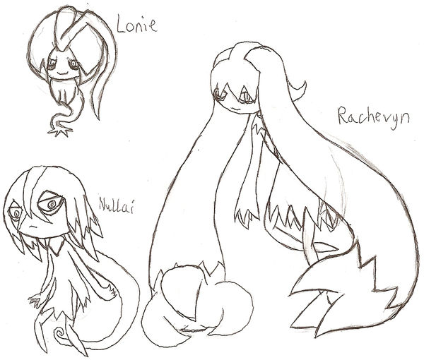 Lonie, Nullai, and Rachevyn by DigitalFlareon