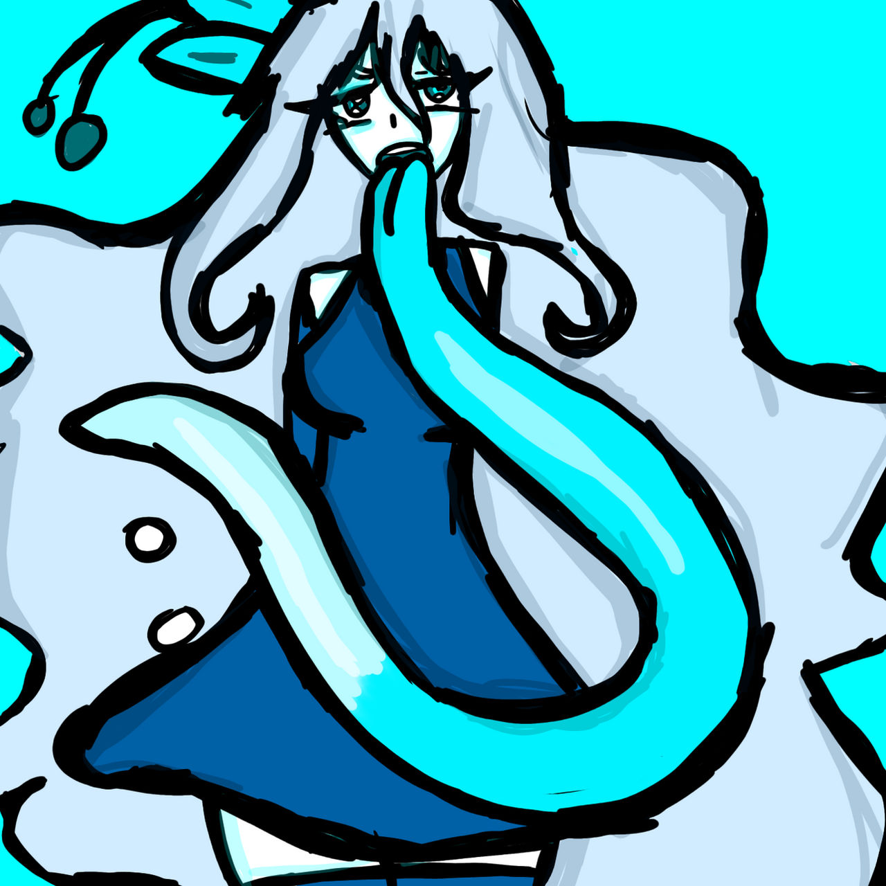 Teal Tongue (Monster girl OC Adoptable read desc) by Falloutmiku1028 on ...
