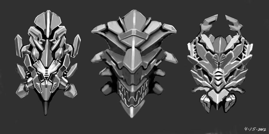 Dragonmech DragonMech heads by dimodee on DeviantArt