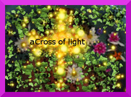 a cross of light