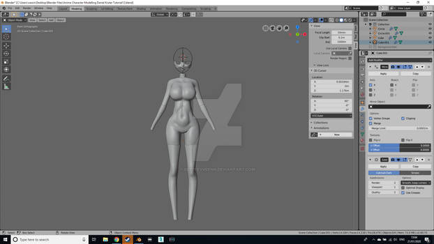 Anime Character 3D Modelling Diary Week 2