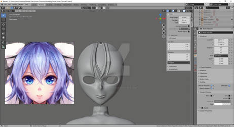 Anime Character 3D Modelling Diary Week 3