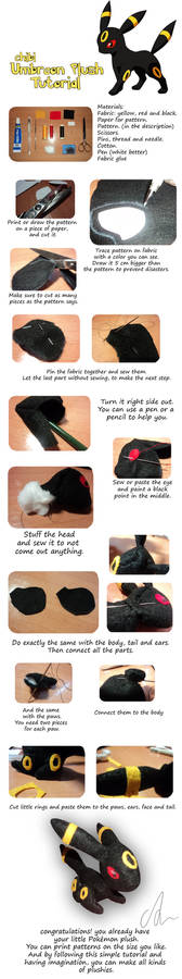 Chibi Umbreon Plush Tutorial