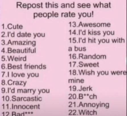 You Rate How would you rate me? by WackyDude2003 on DeviantArt