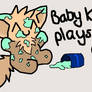 :Baby Kat Plays With Mess: