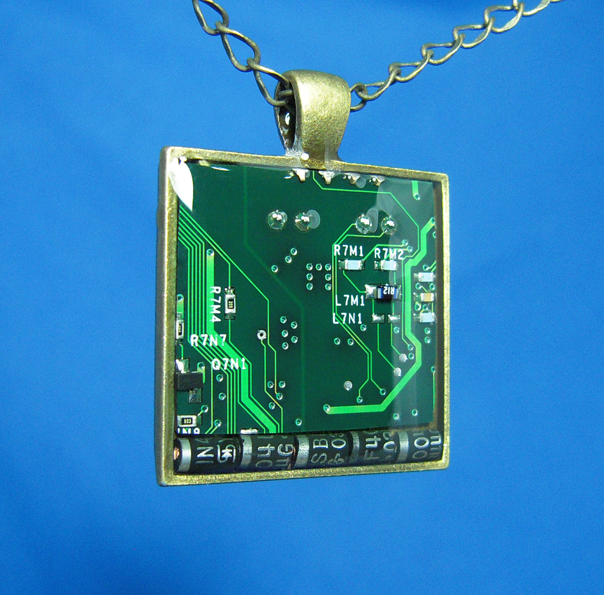 Circuit Board Pendant: Diodes by Llyzabeth