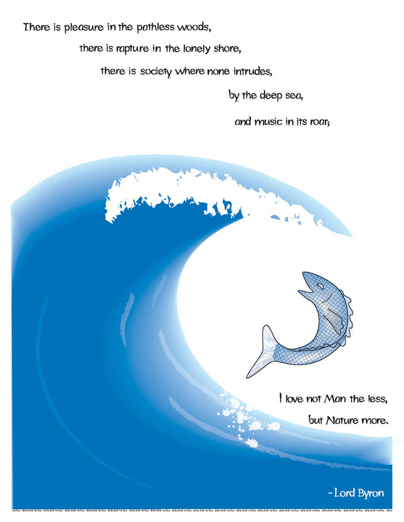 Fish, Wave, Poem by Llyzabeth