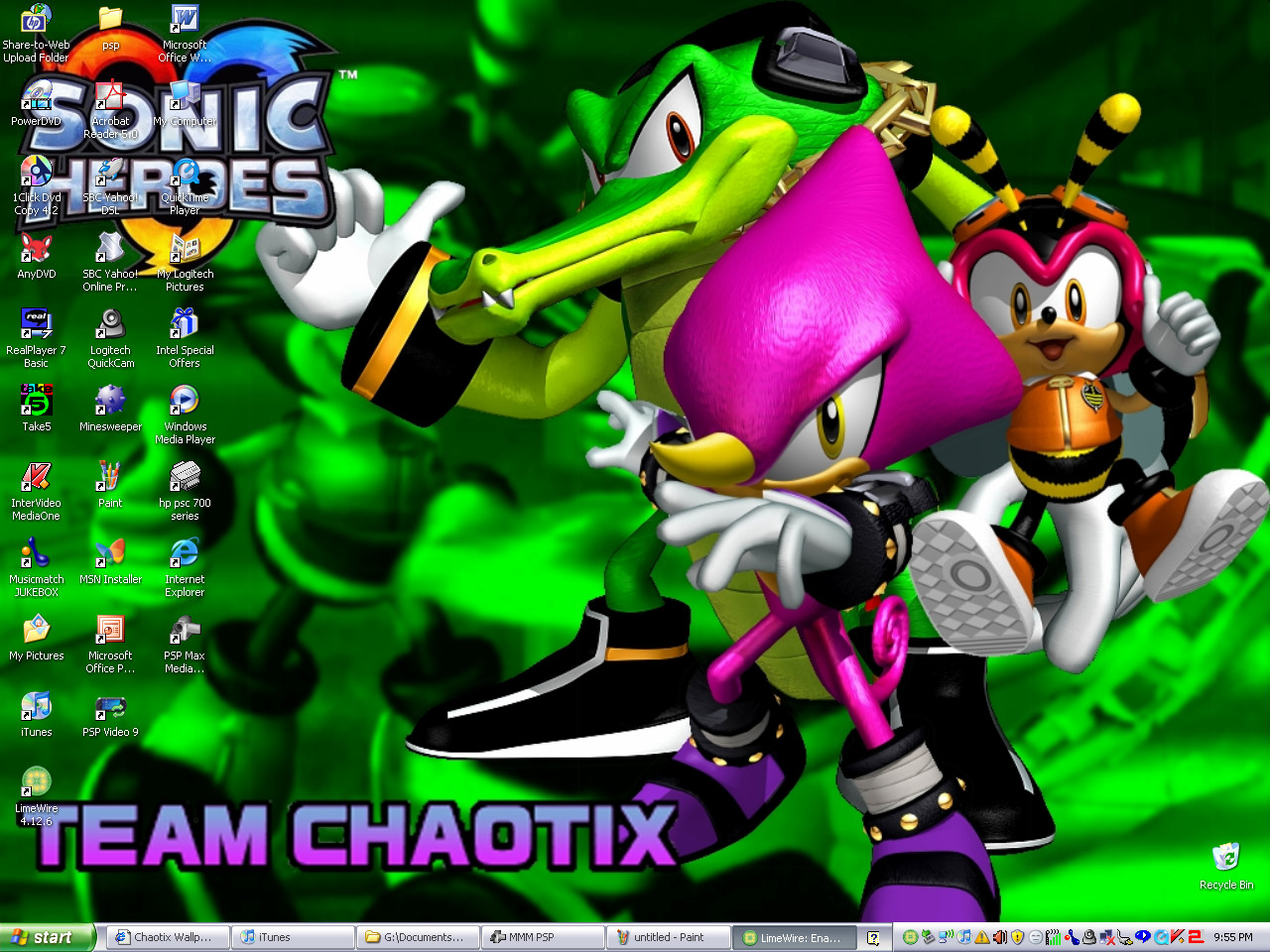 my team Chaotix Wallpaper