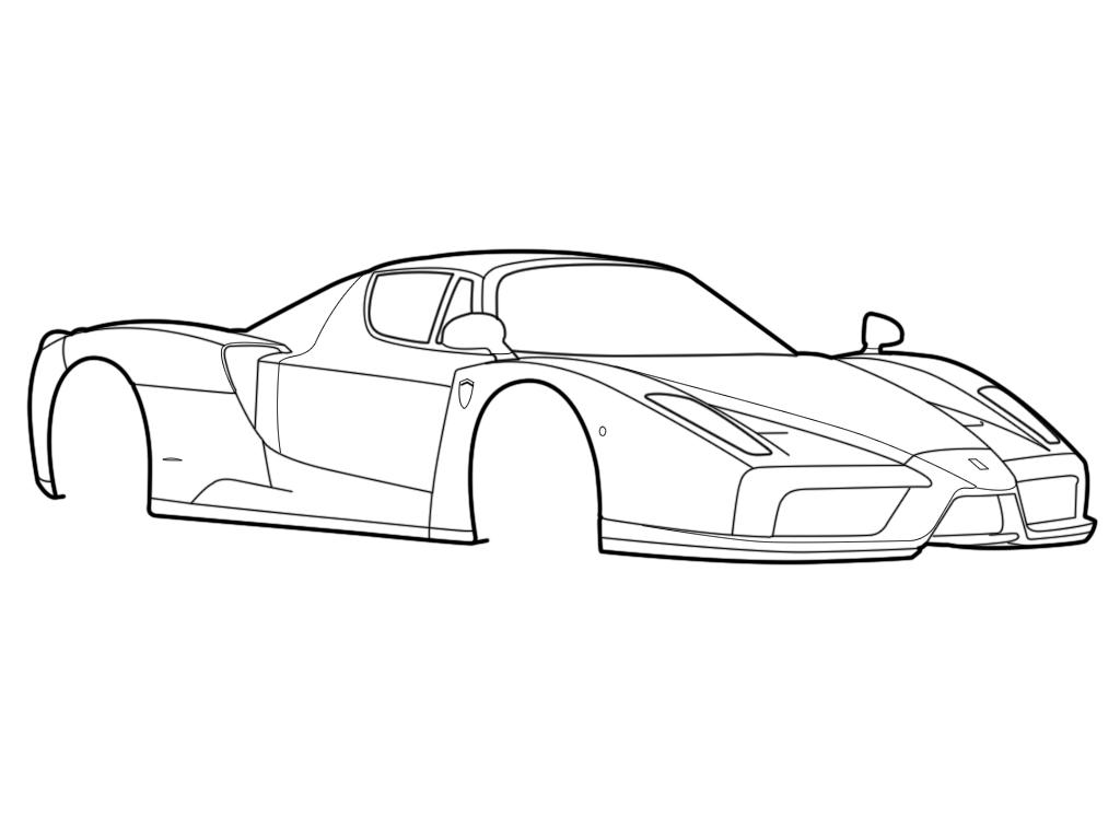Ferrari Enzo - Vector WiP by megadude on DeviantArt