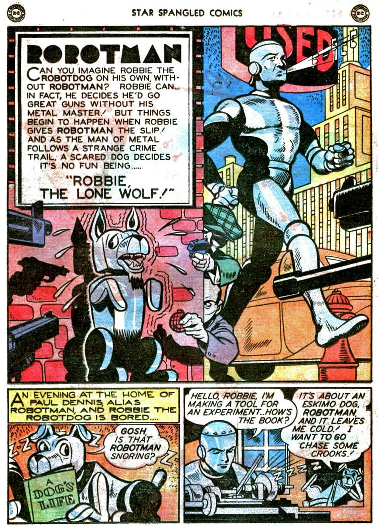 Comic Robot Comment Robotman December 1946 DC Comic. by charlton22 on DeviantArt