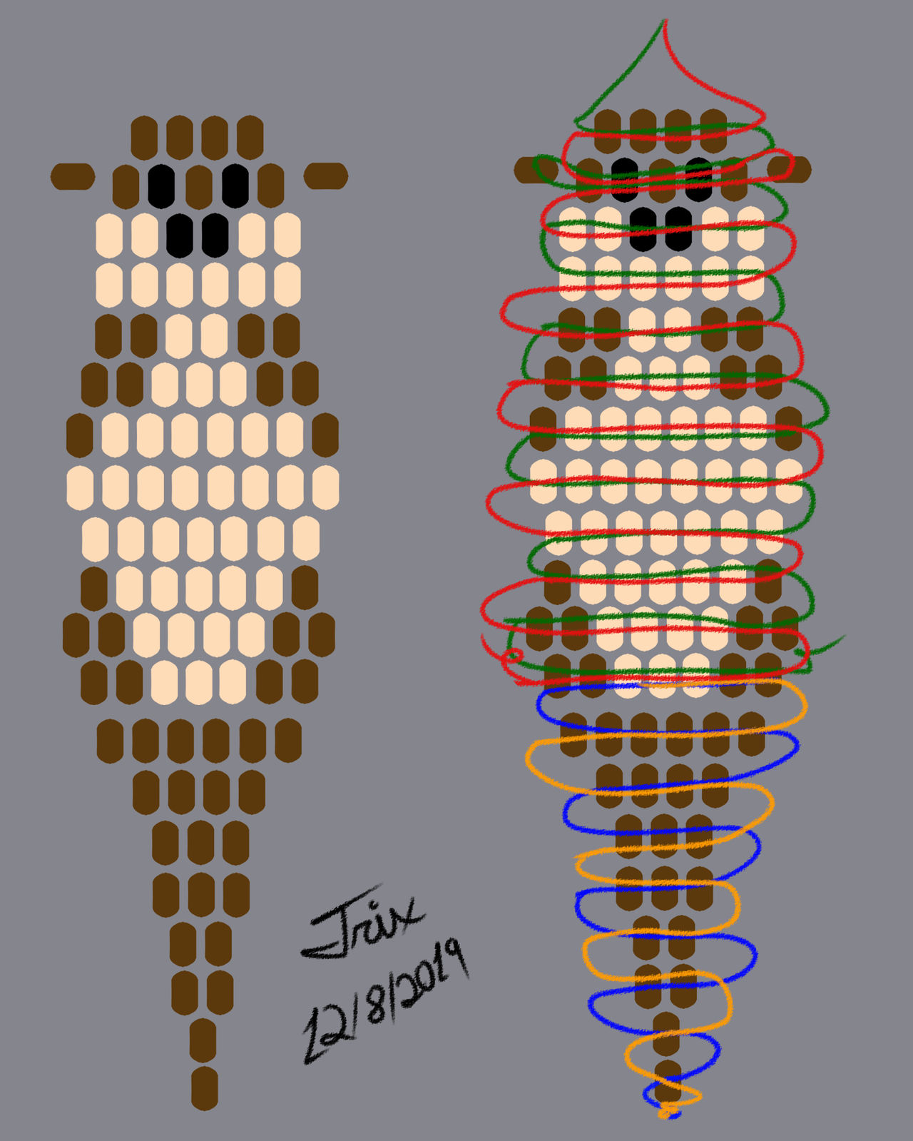 Pony Bead Pattern: Otter by Trix-Master on DeviantArt pony-bead-pattern-otter-by-trix-master-on-deviantart
