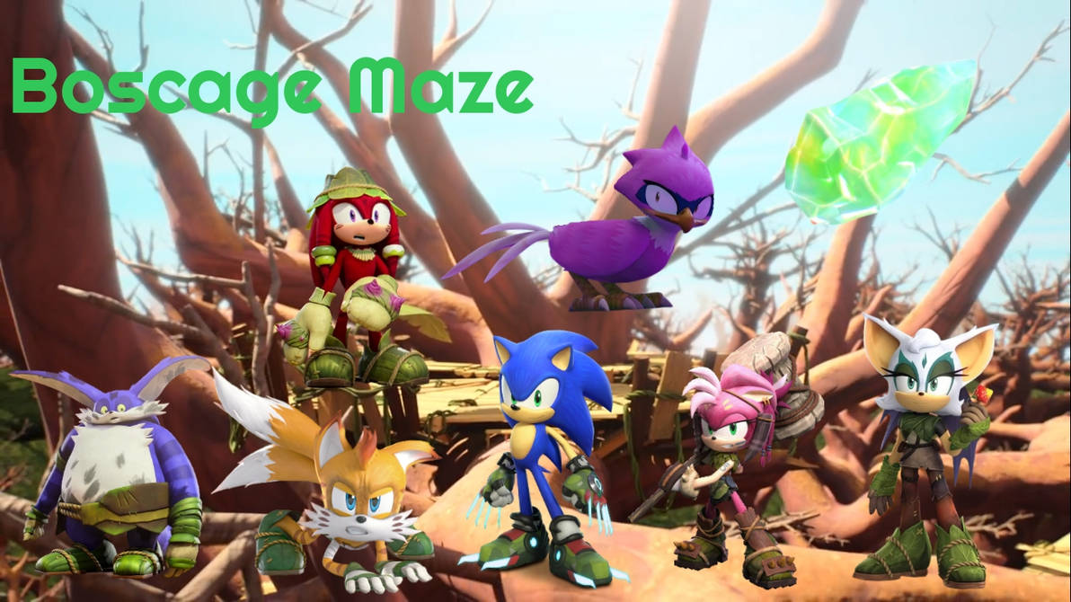 Boscage Maze Sonic Coloring Pages