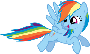 Flying Rainbow Dash