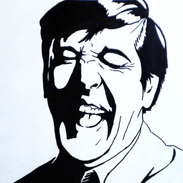 Stephen Fry laughing